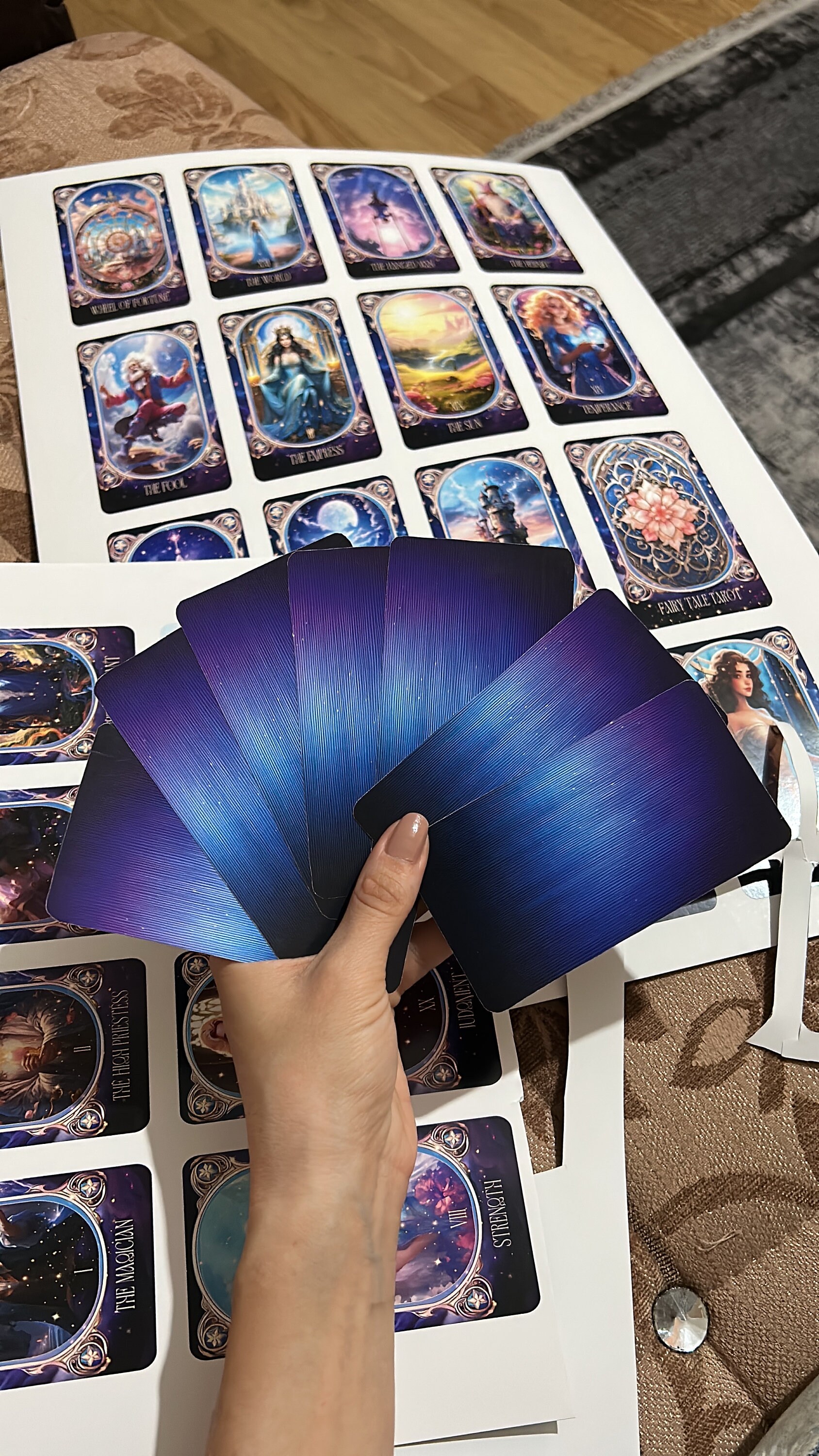 Printable Fairy Major Arcana Tarot Cards Deck Digital Tarot Cards Deck ...