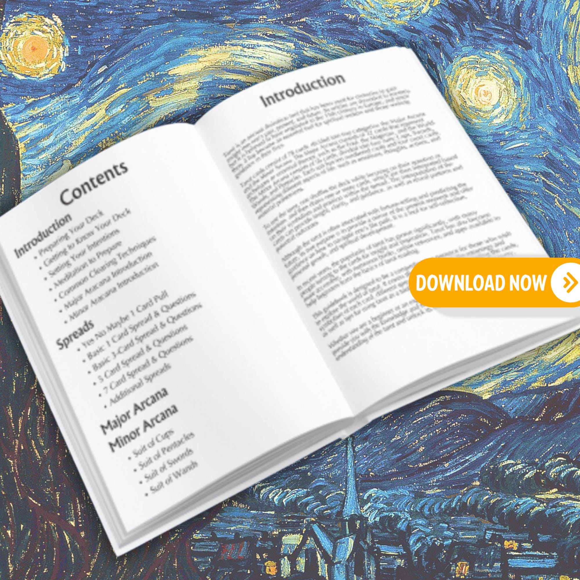 Van Gogh Tarot Guidebook Pdf File Digital Tarot Guidebook Printable ...