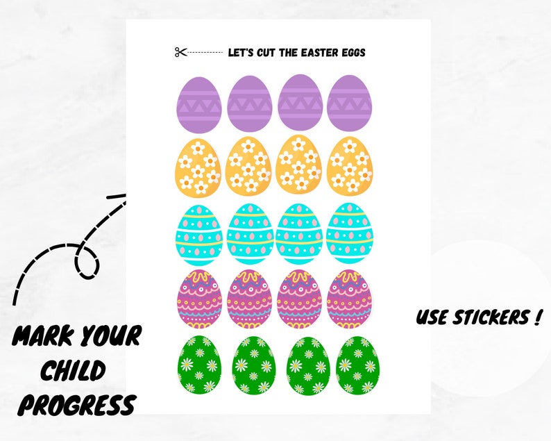 Printable Easter Eggs Reward Chart& Stickerhappy Easter Potty Etsy