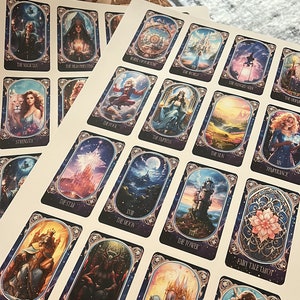 Printable Fairy Major Arcana Tarot Cards Deck Digital Tarot Cards Deck ...