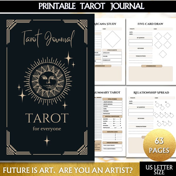 Tarot Journal Printable - Etsy