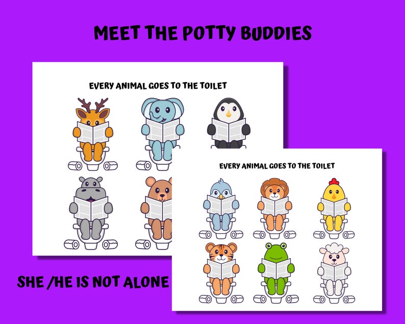 Printable Potty Training Activity Book for Kids Toilet - Etsy