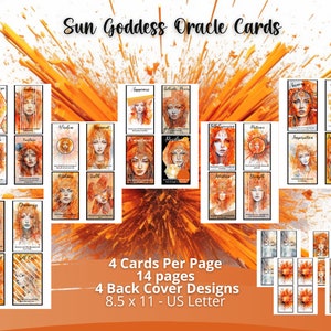 Printable Fairy Oracle Cards Deck Digital Tarot Cards Deck Guide Book ...