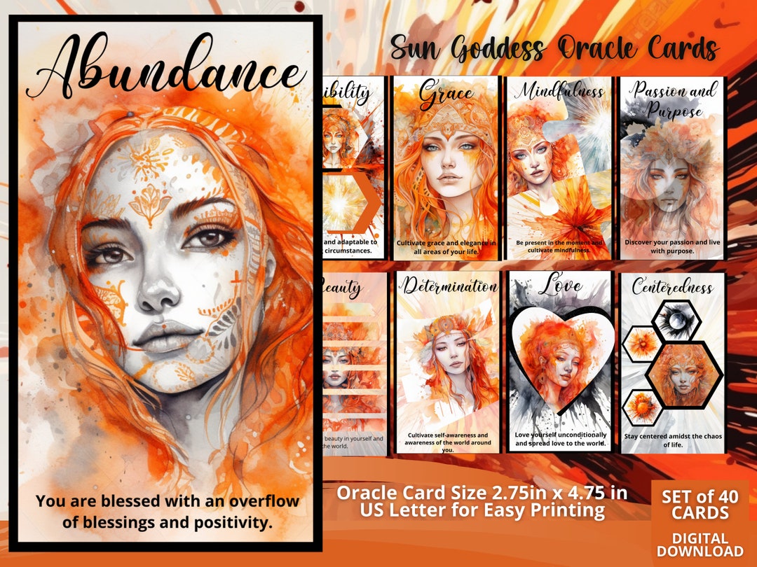 Printable Fairy Oracle Cards Deck Digital Tarot Cards Deck Guide Book ...