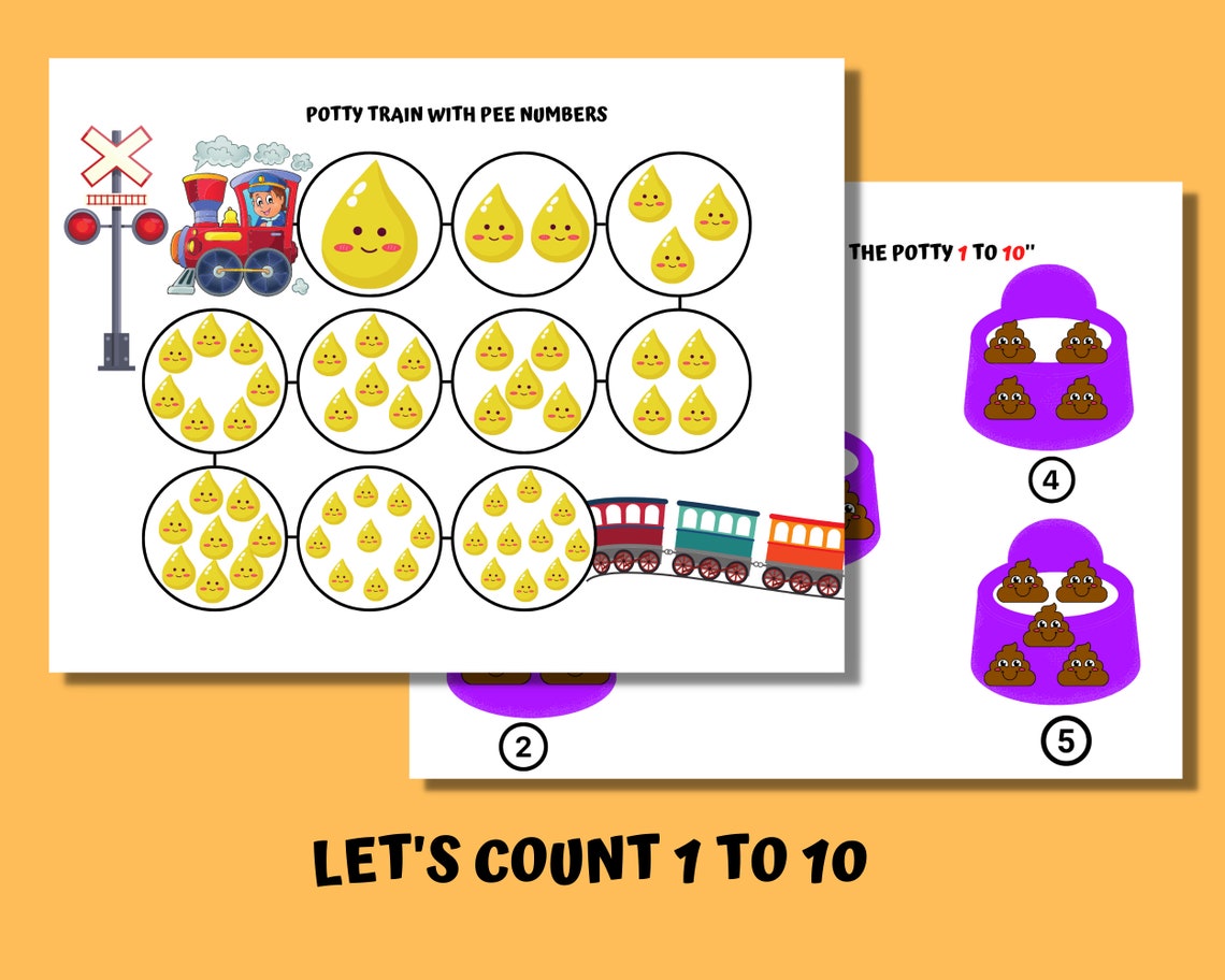Printable Potty Training Activity Book for Kids Toilet - Etsy
