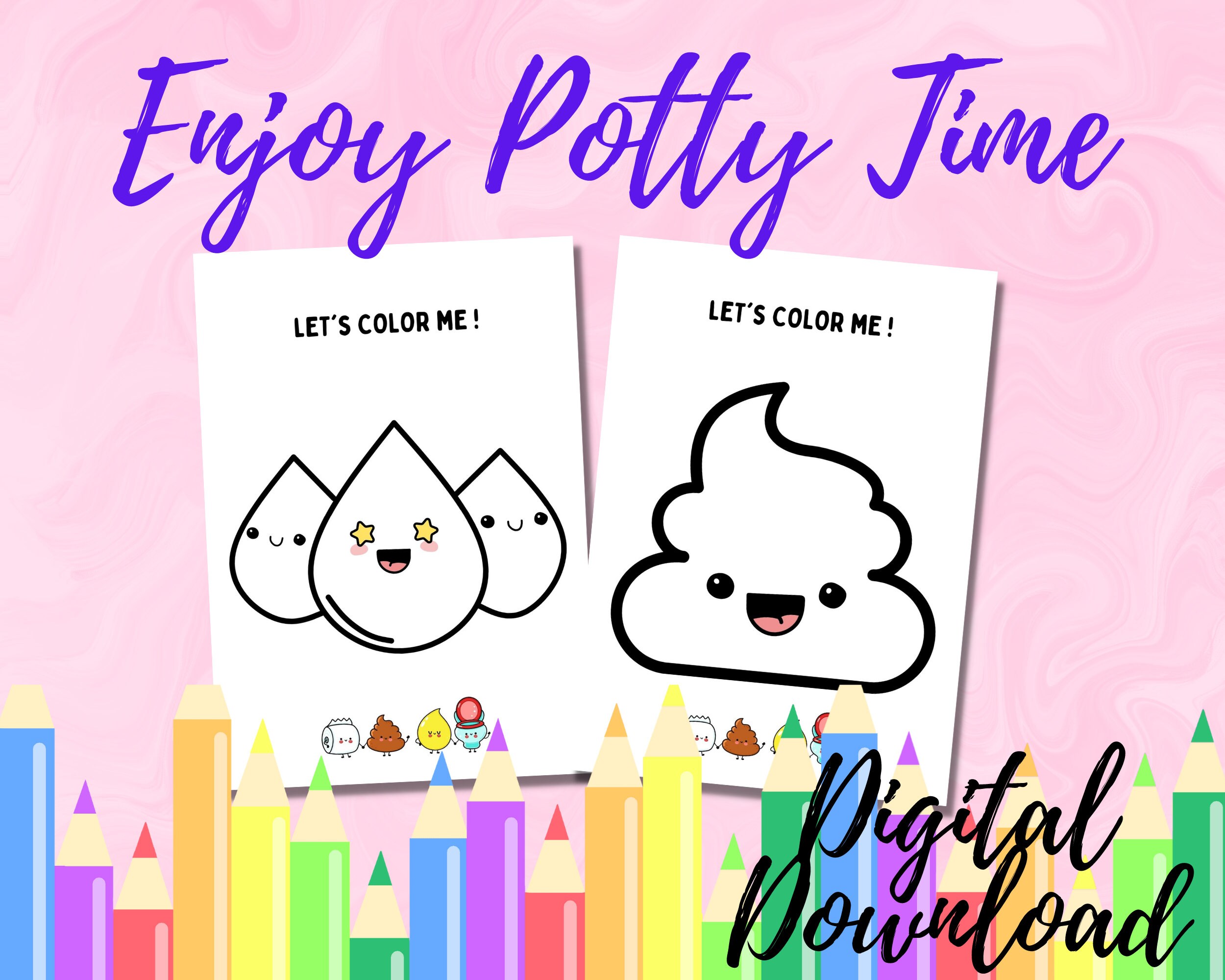 Potty Training for Kids Toilet Training Potty Training Chart Etsy