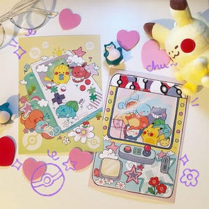 Cartes postales/impressions Pokémon 5 x 7 pouces - ShelteredNugget