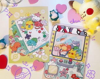 Pokemon Postcards / Prints 5x7" - ShelteredNugget