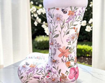 Large Ceramic Wellie Boot Planter,  Handmade Decoupaged Flower Pot | Vintage Floral Garden Planter,  Gardener Gifts