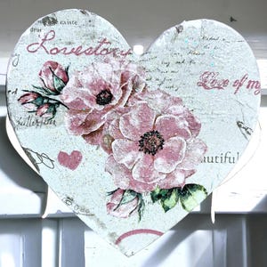Gancho para colgar en la puerta, perchero vintage, percheros únicos, decoración floral vintage, percheros estilo shabby chic, percheros bonitos imagen 10