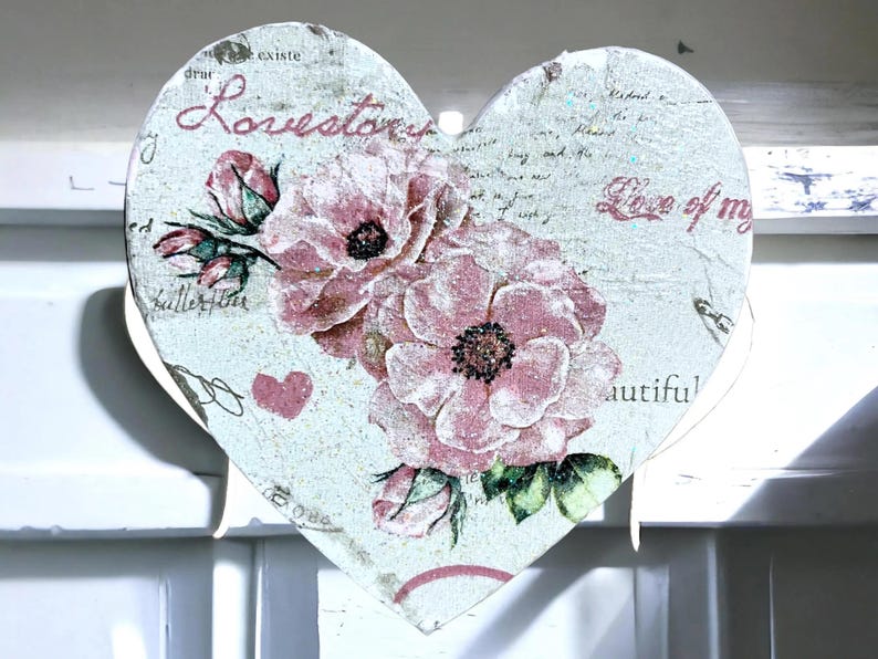 Gancho para colgar en la puerta, perchero vintage, percheros únicos, decoración floral vintage, percheros estilo shabby chic, percheros bonitos imagen 10