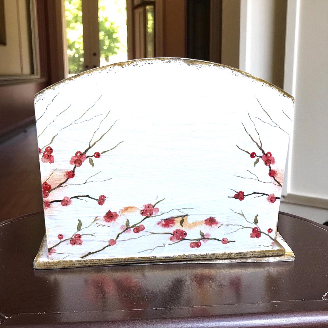 Letter Rack With Ribbons Letter Rack, Letter Holder, Wooden Letter Rack, Robin Home Decor, Mail ...