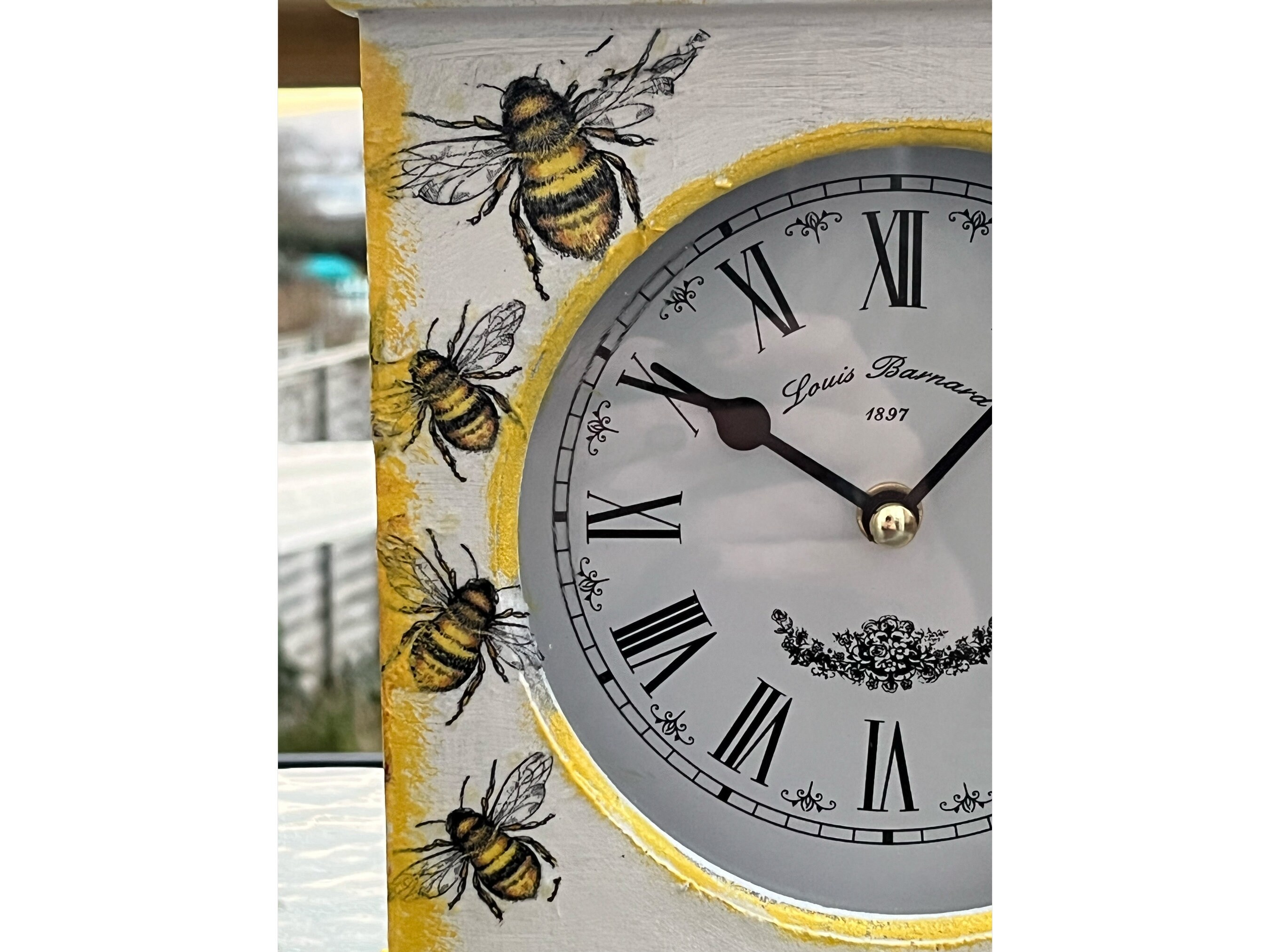 Mantle Clock, Bee Clocks, Bee Mantle Clock, Carriage Clock, Vintage