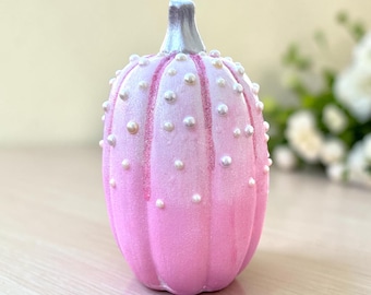 Pearl Pumpkin with Glitter Detail