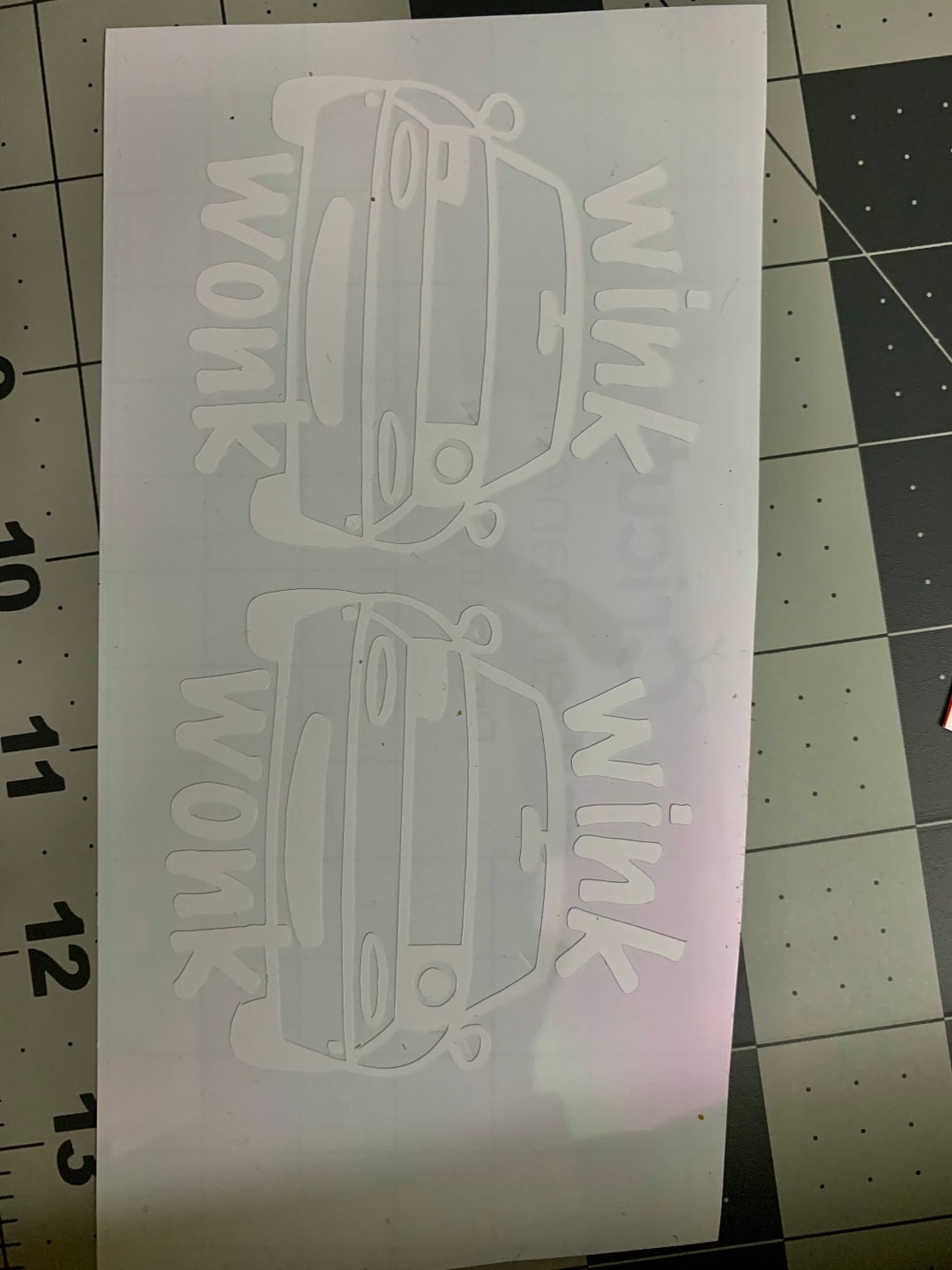 Miata Wink Wonk Car Decal, Bumper Sticker, Mazda, Funny, Car Meet