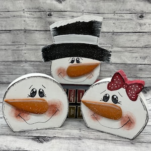 snowman buddies digital download pattern