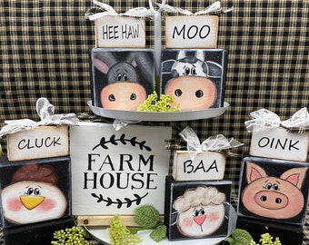 Farm Animal Block Digital Download Pattern
