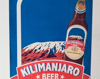 Kilimanjaro Beer, Decorative Metal Sign