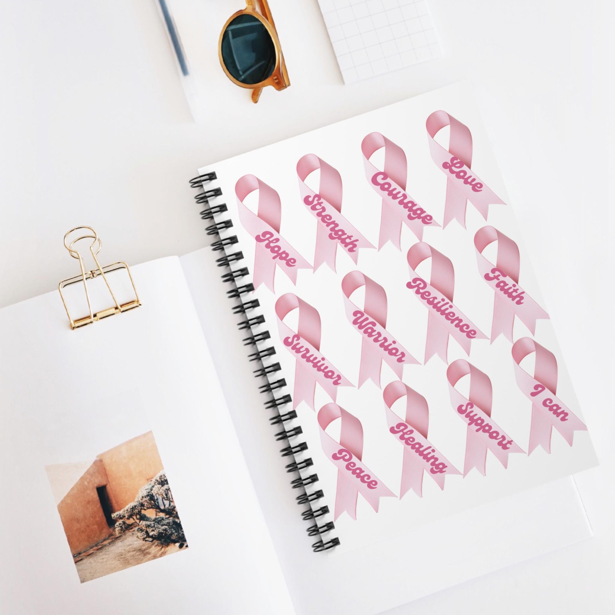 Pink Ribbon Spiral Notebook – Breast Cancer Support Journal - Etsy