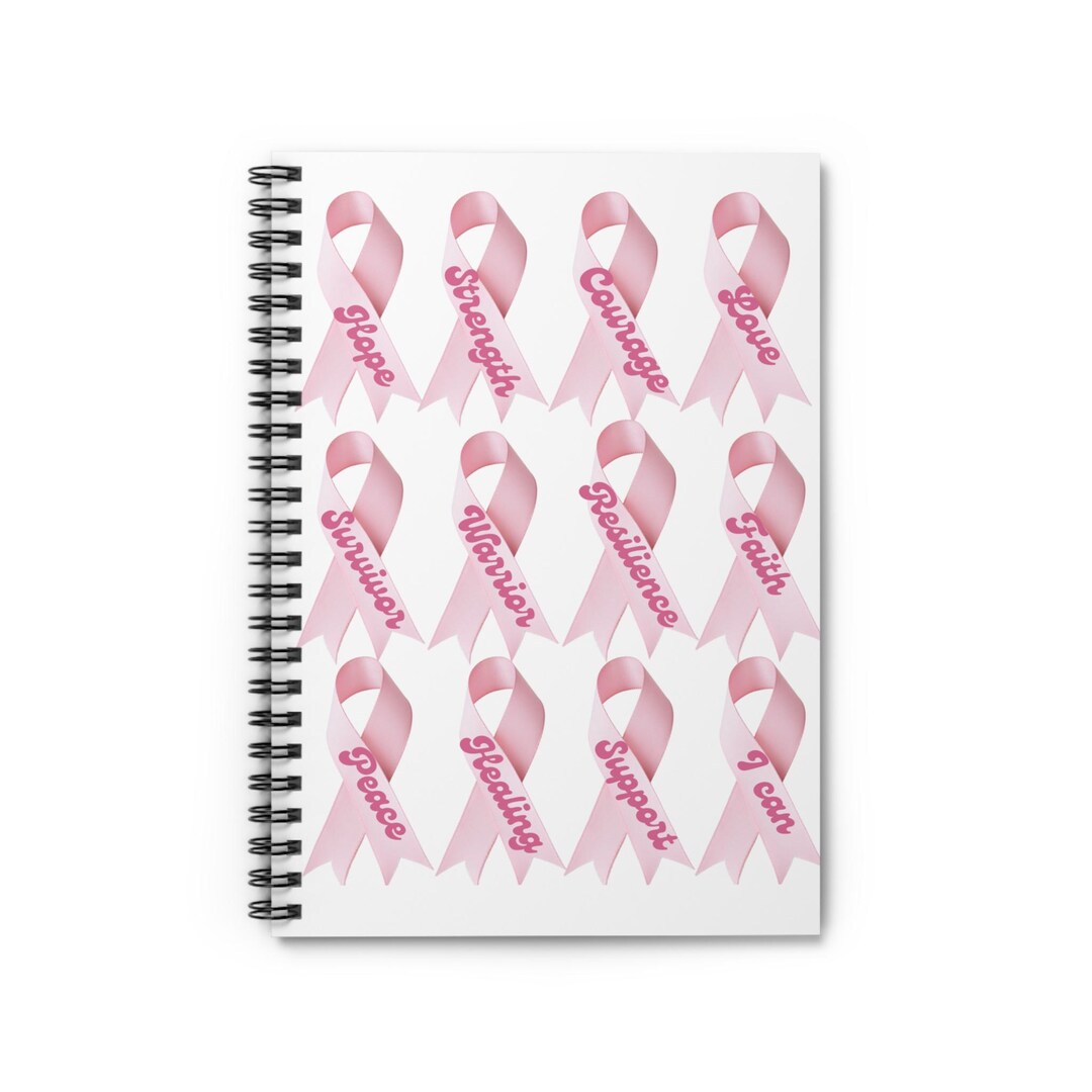 Pink Ribbon Spiral Notebook – Breast Cancer Support Journal - Etsy
