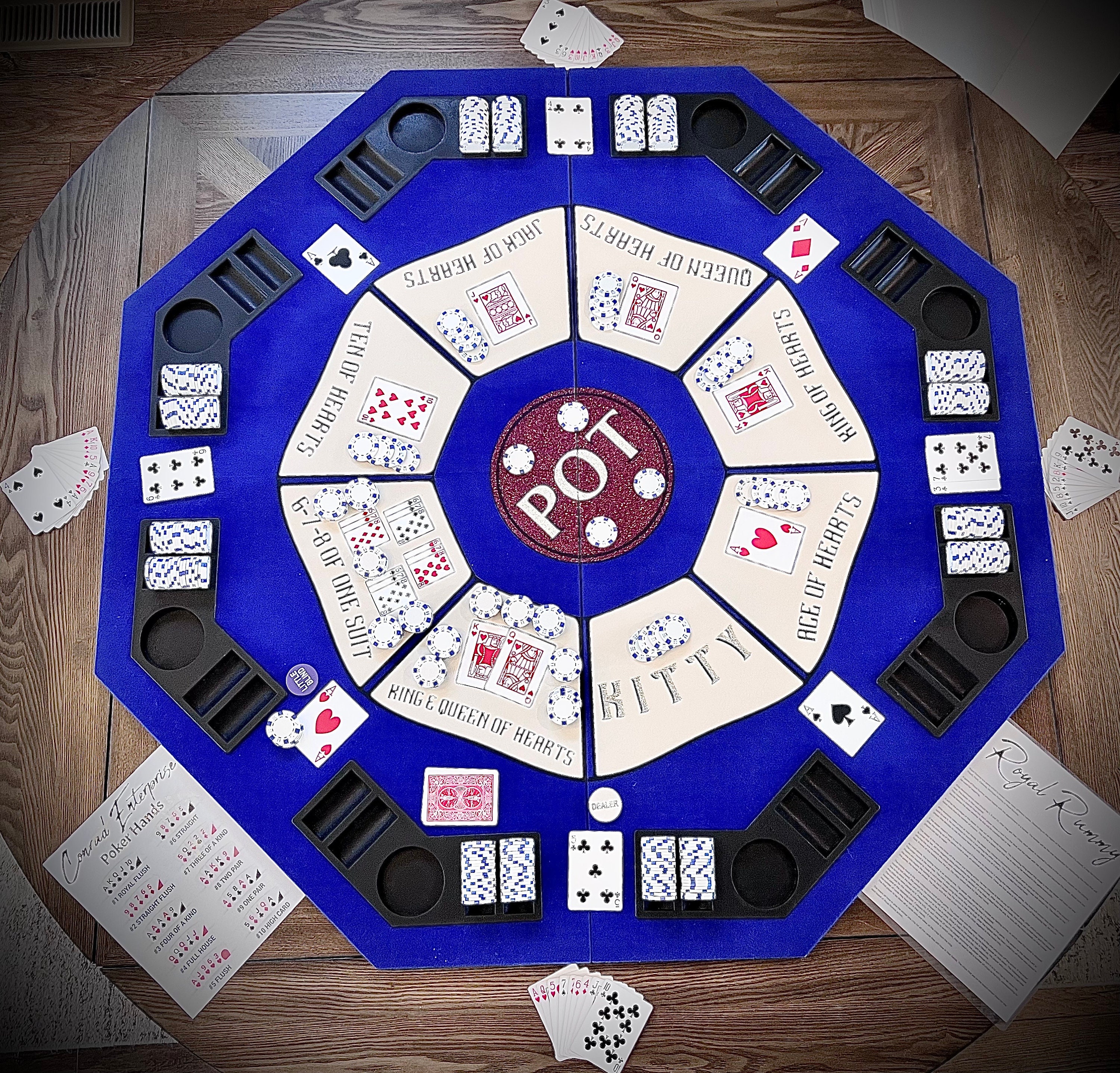 Royal Rummy Mat Rummy Royal Board Game Deluxe - Etsy