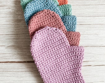Crochet Cotton Bath Mitt: Eco-Friendly Spa Wash Glove