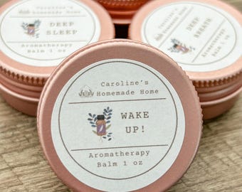 Energizing Relief Balm: All Natural, Aromatherapy Inhaler, Handmade - US Tariff Free