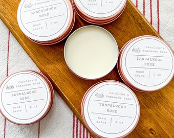 Hand Salve: Moisturizing, Natural, Cedarwood and Sandalwood, Handmade - US Tariff Free