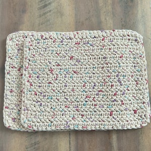 Dishcloths Washcloths, Crochet Cotton, Eco Friendly Durable