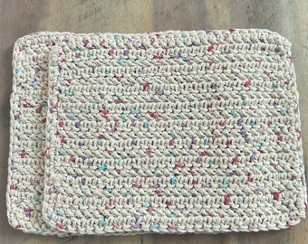 Dishcloths Washcloths, Crochet Cotton, Eco Friendly Durable