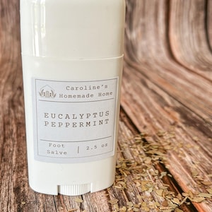 Baume réparateur naturel pour les pieds, eucalyptus menthe poivrée