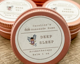 Relaxation, Deep Sleep Relief Balm: All Natural, Aromatherapy Inhaler, Handmade - US Tariff Free