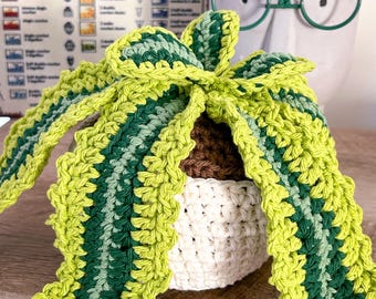 Crocheted Century Plant: Handmade Potted Amigurumi Houseplant - US Tariff Free