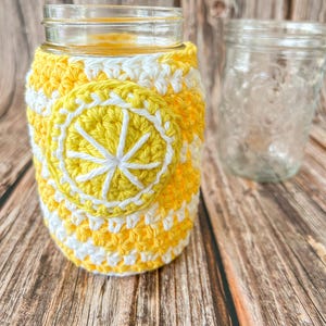 Mason Jar Cover, Mason Jar Cozy, Pint Jar Cozy, Mason Jar Sleeve, Summer Drink Cozy