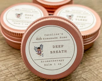 Breathe Easy Relief Balm: All Natural, Aromatherapy Inhaler, Handmade - US Tariff Free