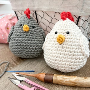 Emotional Support Chicken Plushie: Handmade Cotton Farmhouse Decor