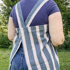 Cotton Apron: Pinafore, No Tie, One Size Fits Most, Various Colours and Patterns