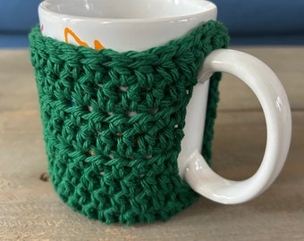 Mug Cozy, Coffee Cup Sleeve, Crocheted Mug Cozy, Yarn Mug Cozy, Mug Cozy without buttons, Coffee Cup Cozy, Reusable Cozy Sleeve