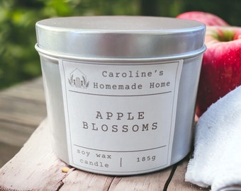 Soy Wax Candle, Spring Limited Edition - Apple Blossoms, Hand Poured