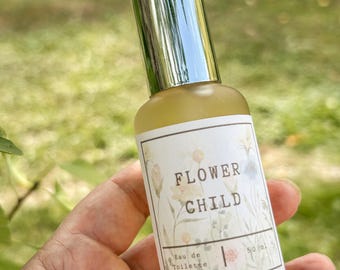 Essential Oil Perfume, Natural, Earthy Woody Fragrance, Flower Child - US Tariff Free