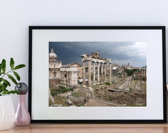 Impresión del Foro Romano: Fotografía de ruinas antiguas (Descarga digital)