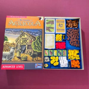 Agricola Revised Edition Insert & Organizer - Farmers of the Moor Expansion and Ephipparius Deck