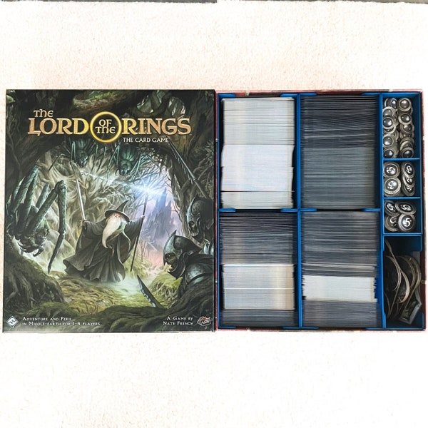 Lord of the Rings: The Card Game Revised Edition - Core Box Storage Insert for Sleeved Cards