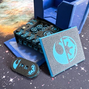 Gamegenic Token Holder Compatible with Star Wars Unlimited, Token Box & Organizer