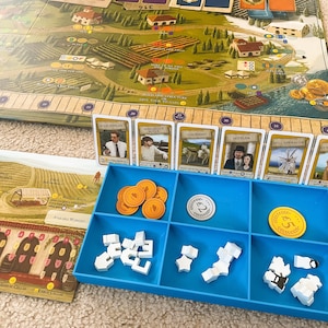 2-PACK Board Game Token Tray and Card Holder, Token Holder, Token Organizer, Bits Trays, Resource Trays, 3D Printed