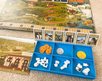 2-PACK Board Game Token Tray and Card Holder, Token Holder, Token Organizer, Bits Trays, Resource Trays, 3D Printed