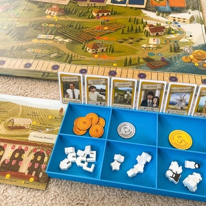 4-PACK Board Game Token Tray and Card Holder, Token Holder, Token Organizer, Bits Trays, Resource Trays, 3D Printed