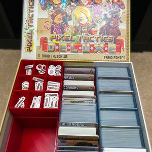 3D Printed Pixel Tactics DeluxeComp Board Game Organizer - Fits ALL Expansions!