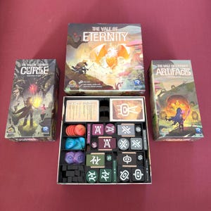 Vale of Eternity Insert, Holds Artifacts + Curse Expansions, 3D Printed Organizer