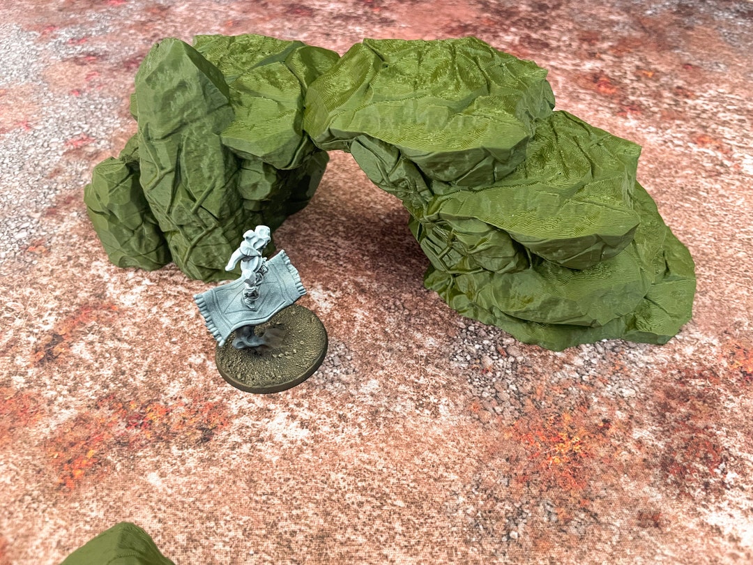 Rock Bridge Miniature Terrain Piece, Rock Terrain, Stone Terrain